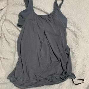 Lululemon workout top with sports bra built in